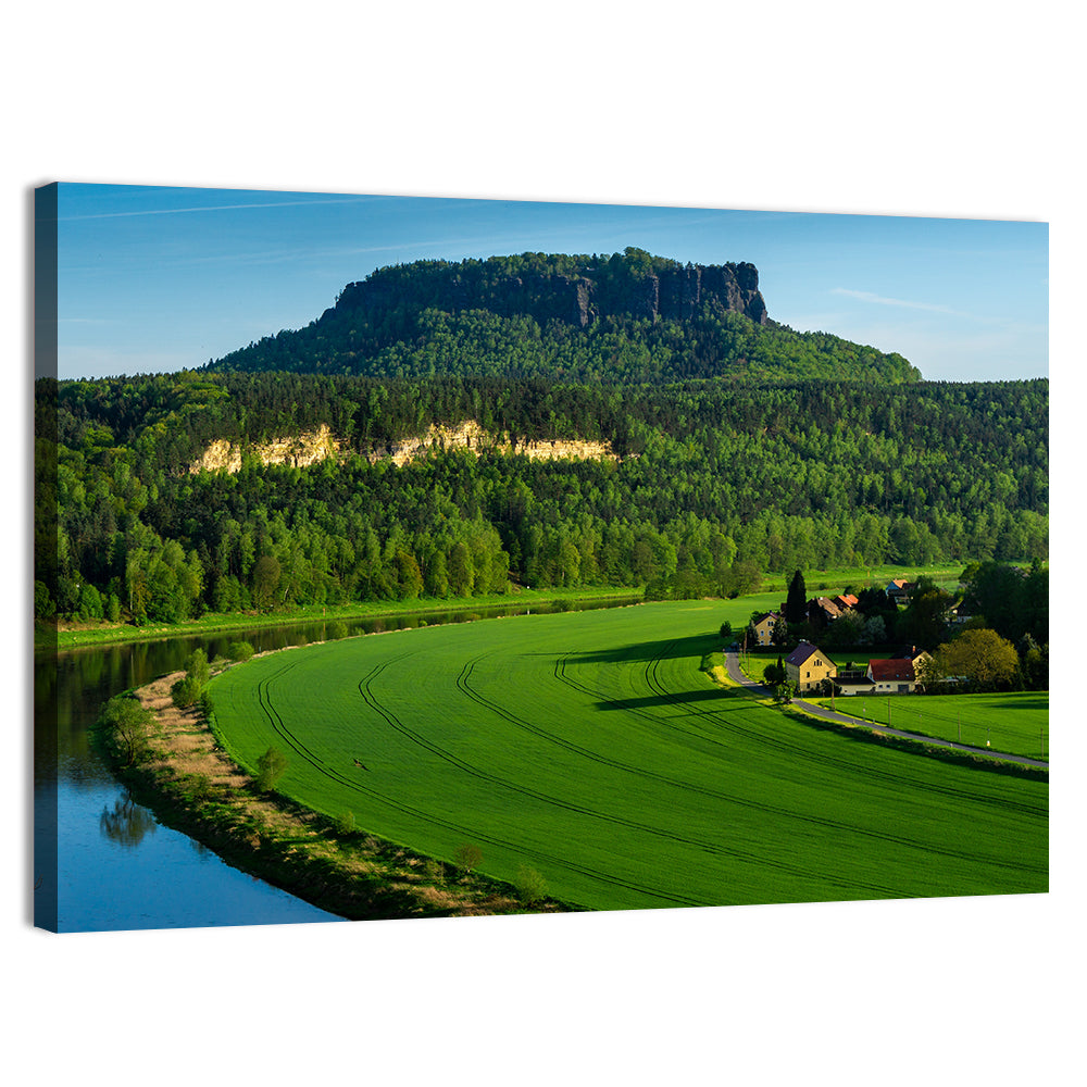 Lilienstein Mountain in Bad Schandau Wall Art