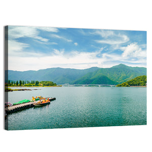 Kawaguchi Lake With Mountain Wall Art