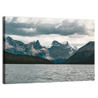 Maligne Lake, Snow-capped Peaks Wall Art