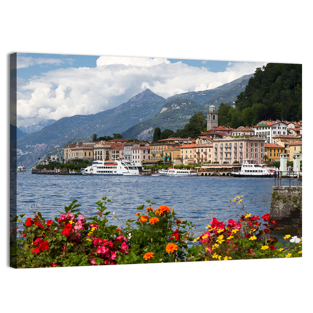 Bellagio Floral Shore Lake Como Wall Art