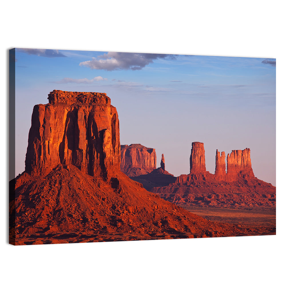 Monument Valley Mesa at Golden Hour Wall Art