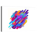 Diagonal Geometric Color Study Wall Art