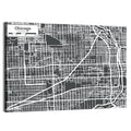 Chicago Street Grid Map Wall Art