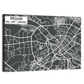 Minsk Hand Drawn Map Wall Art