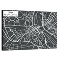 Riga Aerial Map Wall Art