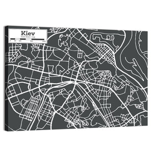 Kiev Map Wall Art