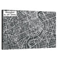 Shanghai Street Grid Map Wall Art