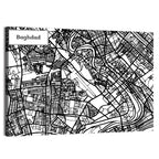 Baghdad Geometric Map Wall Art