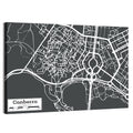 Canberra Street Grid Map Wall Art
