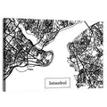 Istanbul Bosphorus Map Wall Art