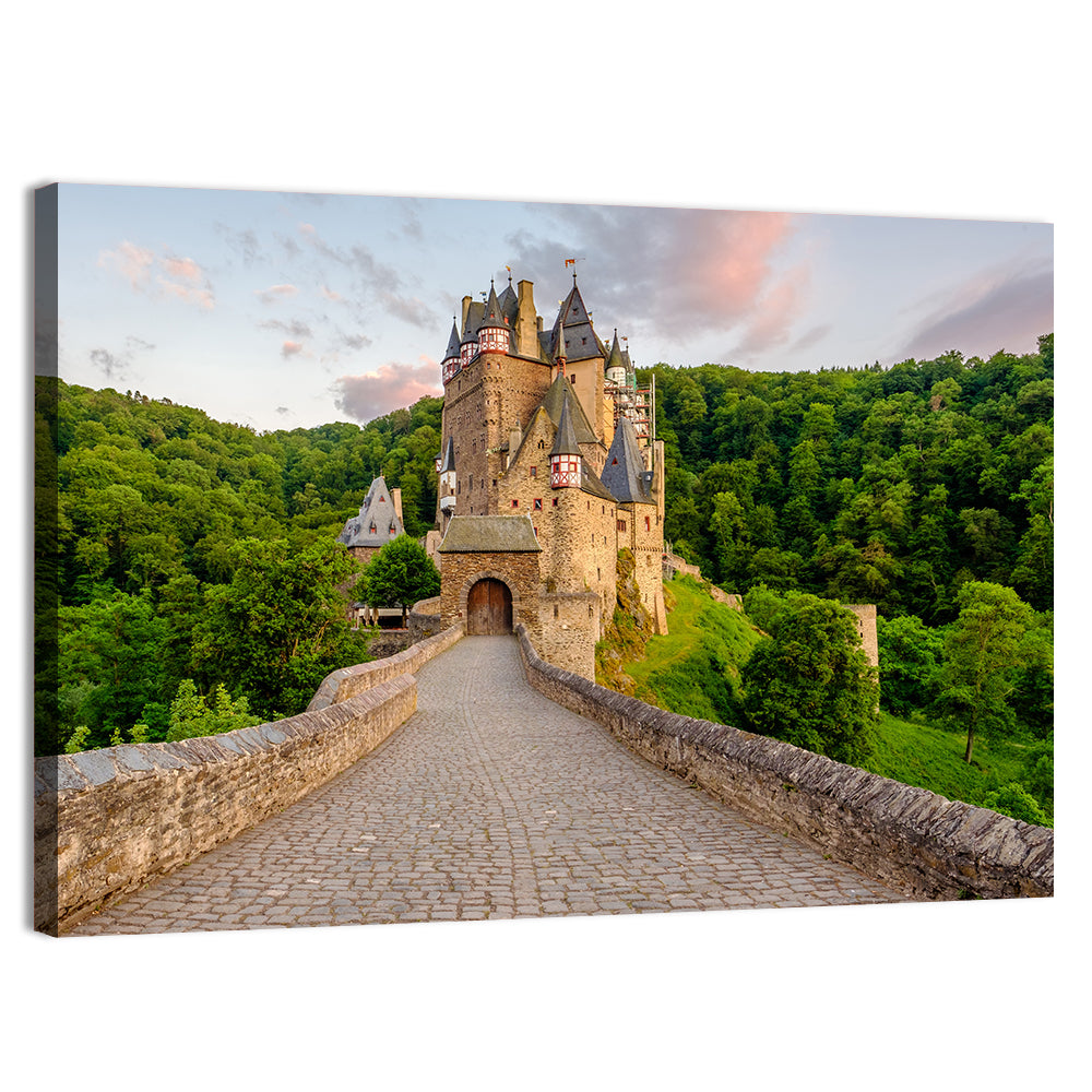 Eltz Castle at Dusk Wall Art