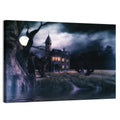 Moonlit Haunted House Wall Art