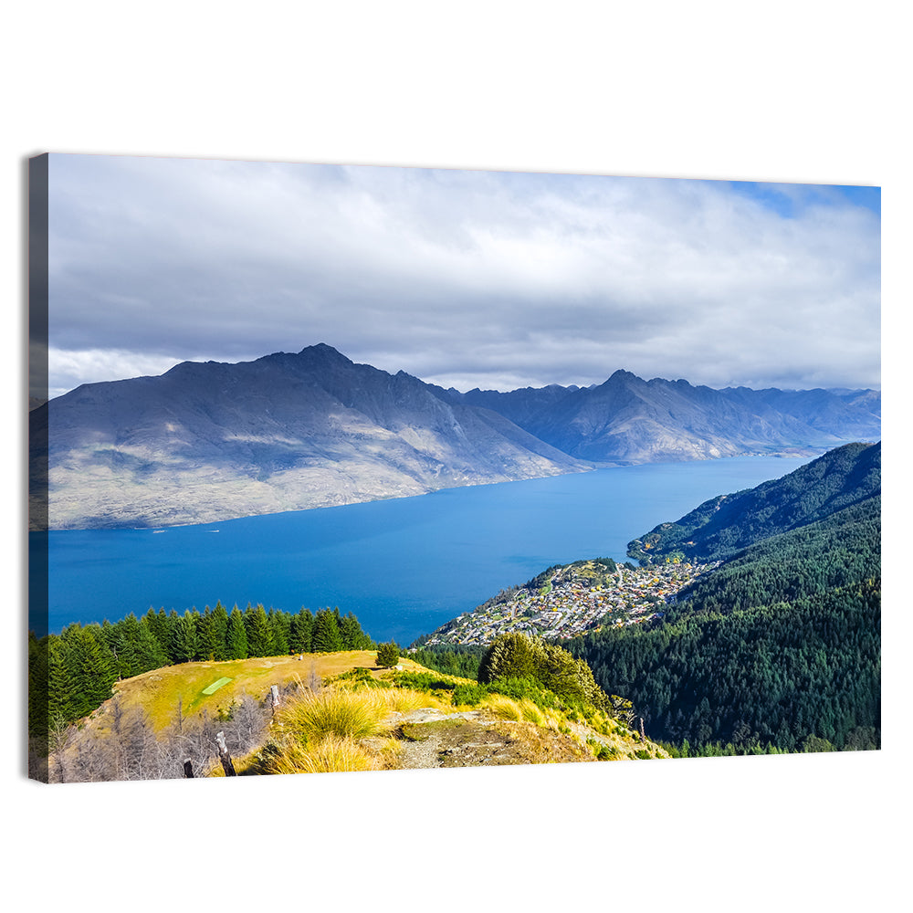 Queenstown Over Lake Wakatipu Wall Art