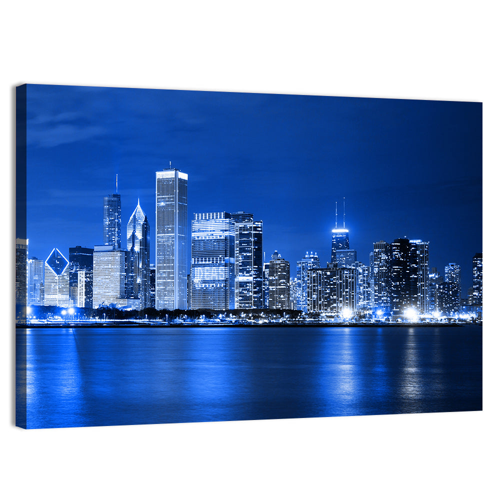 Chicago Financial District Skyline Wall Art