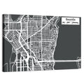 Seattle Urban Grid Map Wall Art