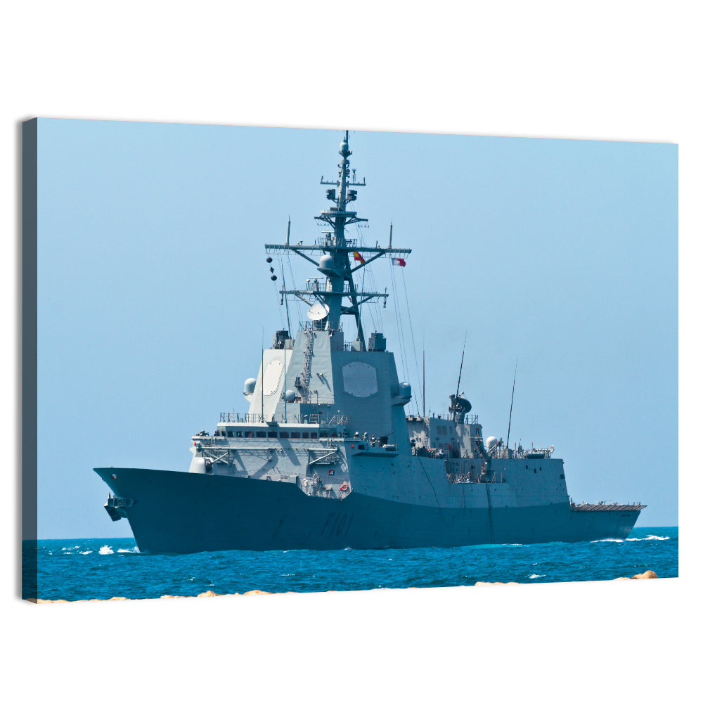 Alvaro De Bazan F-101 Frigate at Sea Wall Art