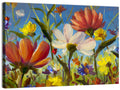 Sunlit Wildflower Meadow Wall Art