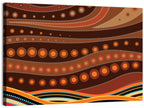 Dotted Wave Vector Illustration Wall Art