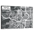 Atlanta Street Grid Map Wall Art