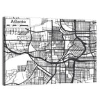 Atlanta Hand-drawn City Map Wall Art