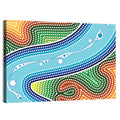 Aboriginal River Dot Wall Art
