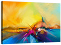 Diagonal Seascape Sunset Wall Art