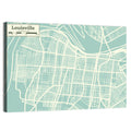 Louisville Kentucky Minimalist City Map Wall Art