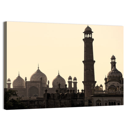 Badshahi Mosque Silhouette Wall Art