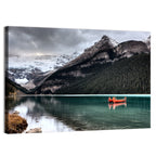 Lake Louise Canoes and Glacier Wall Art