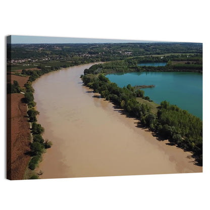 Garonne River and Cadillac Lake Wall Art