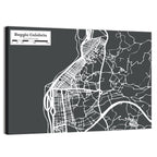 Reggio Calabria Minimalist City Map Wall Art