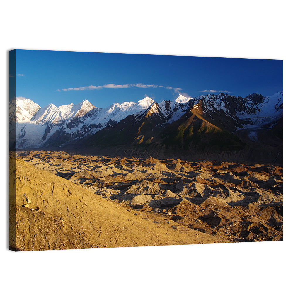 Karakoram Glacier Peaks Wall Art, canvas print, landscape