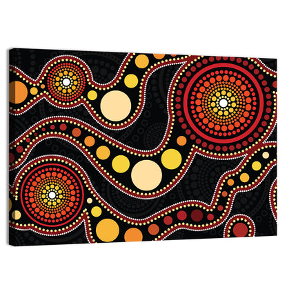 Aboriginal Dot Wall Art
