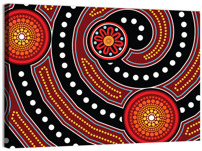 Aboriginal Dot Style Ii Wall Art