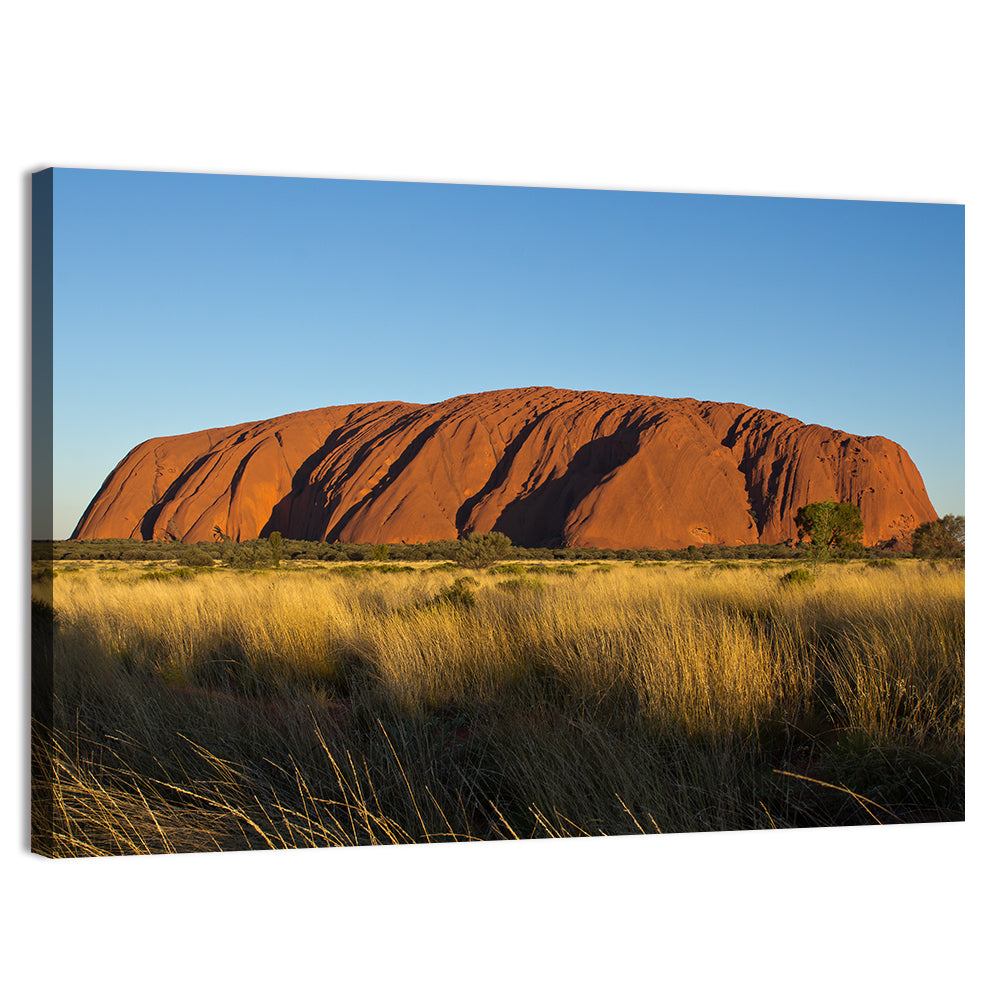 Uluru Red Rock at Golden Hour Wall Art