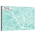 Valencia Street Grid Map Wall Art