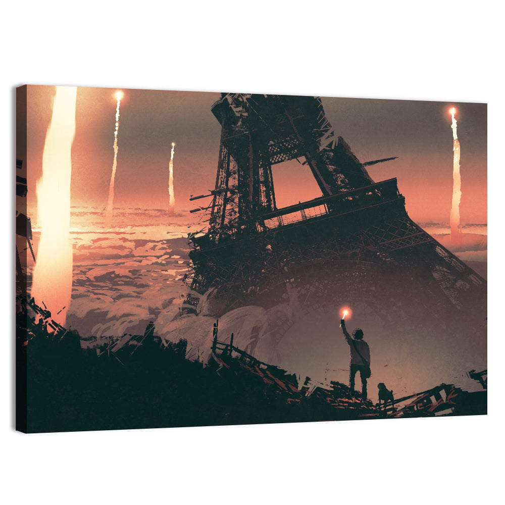 Eiffel Tower Aftermath Wall Art