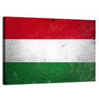 Vintage Hungarian Flag Wall Art