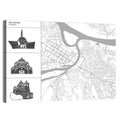 Belgrade Riverfront Map Wall Art