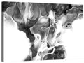 Monochrome Ink Swirl Wall Art