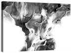 Monochrome Ink Swirl Wall Art