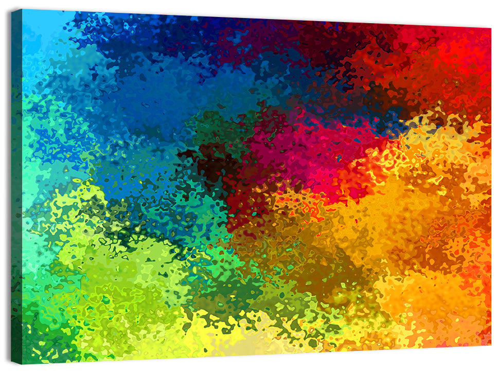 Diagonal Rainbow Gradient Wall Art
