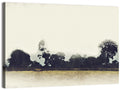 Faded Field with Silhouetted Trees Wall Art