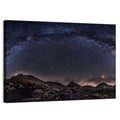 Milky Way Over Mountain Ridge Wall Art