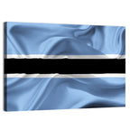 Rippled Botswana Flag Wall Art