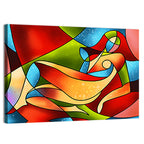 Stained Glass Woman Wall Art
