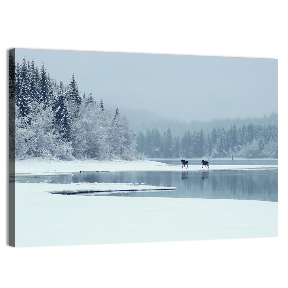 Foggy Lake Selbu Wall Art