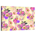 Summer Roses and Iris Pattern Wall Art