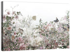 Faded Watercolor Floral Garden Wall Art