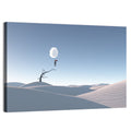 Surreal Desert with Red Umbrella Wall Art